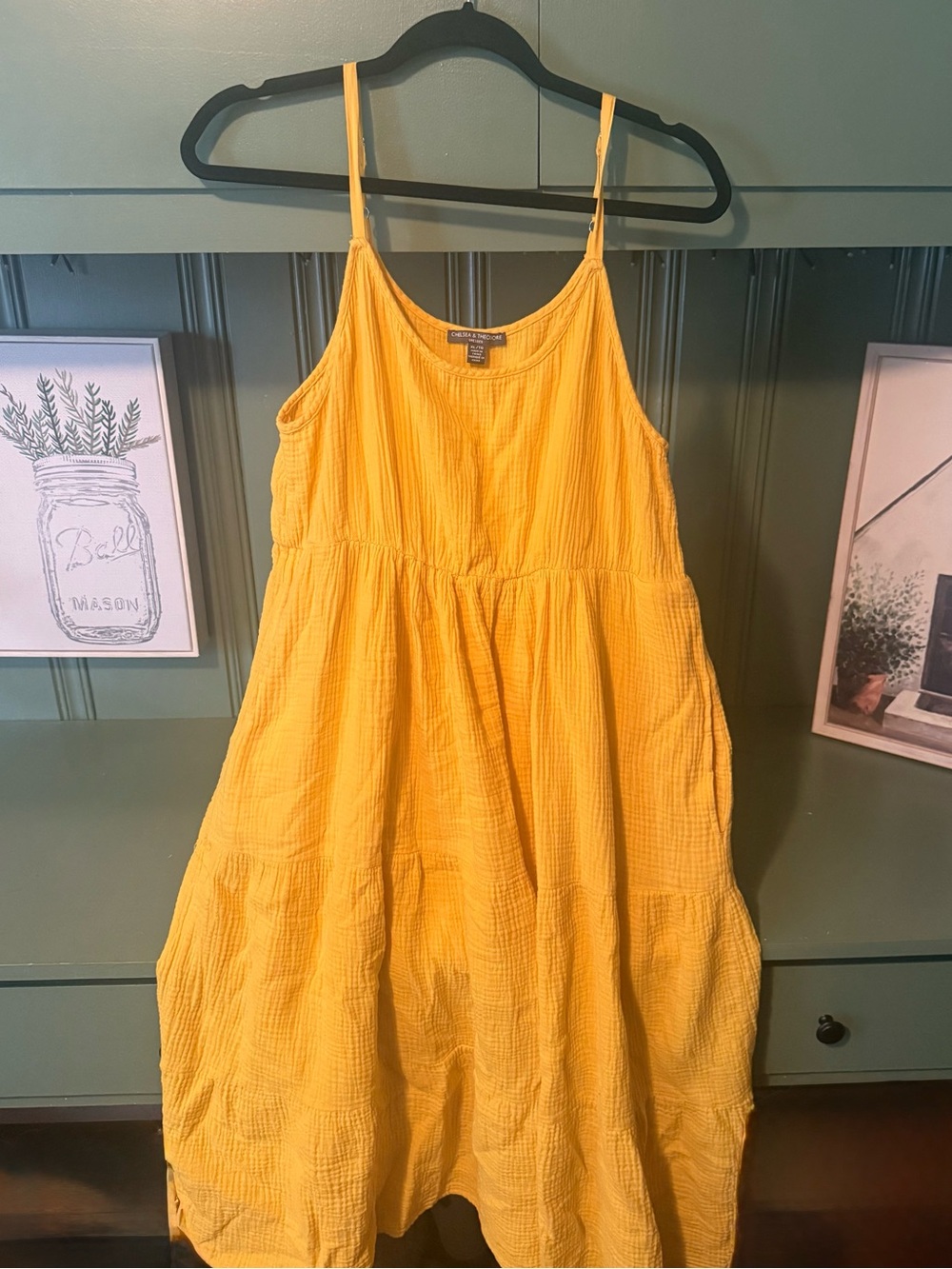 Chelsea & Theodore Yellow Maxi Sundress